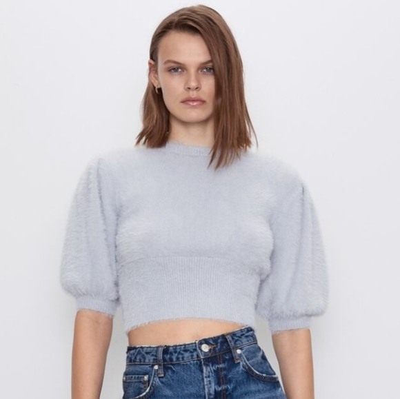 Zara Sweaters - Zara Faux Fur Sweater size M medium